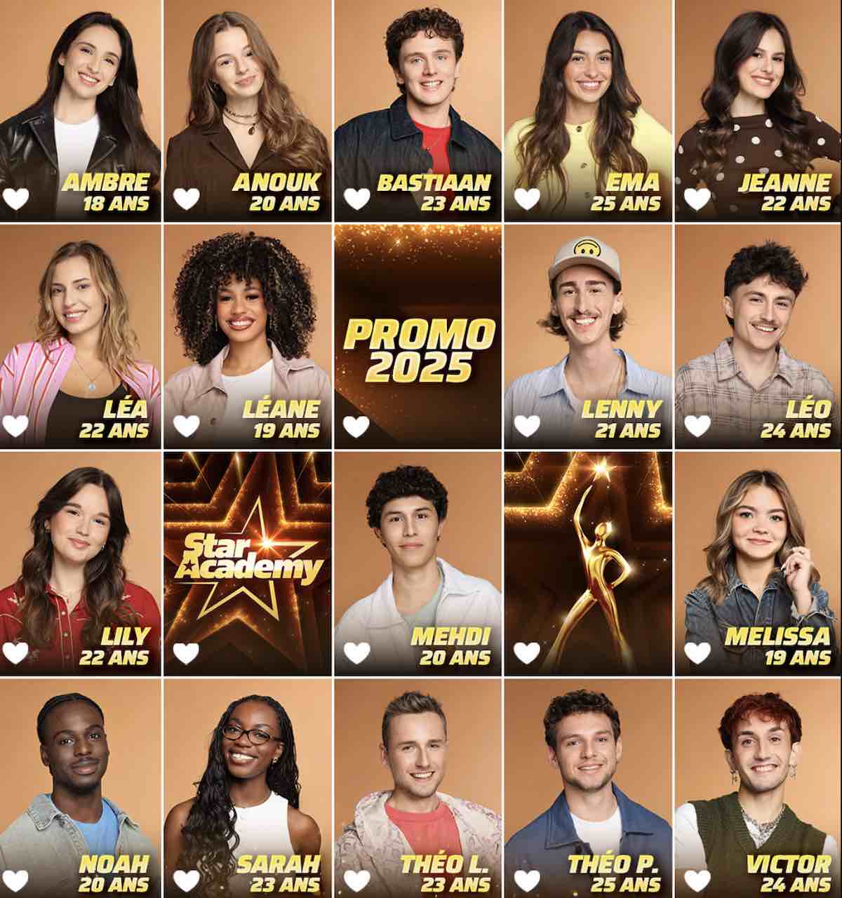 Star Academy 2025 : découvrez les 17 élèves de la nouvelle promo (liste ...
