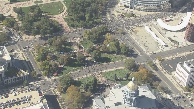 Thousands protest in dozens of Colorado 