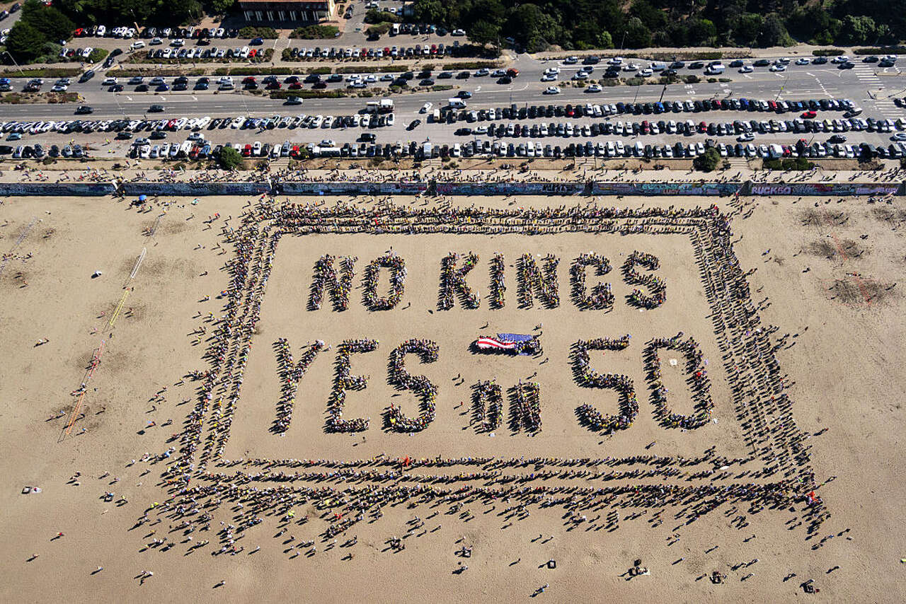 Massive crowds turn out in Bay Area for 'No Kings' protests against Trump