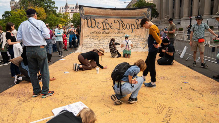 Millions rally against Trump at ‘No Kings’ protests across the US ...
