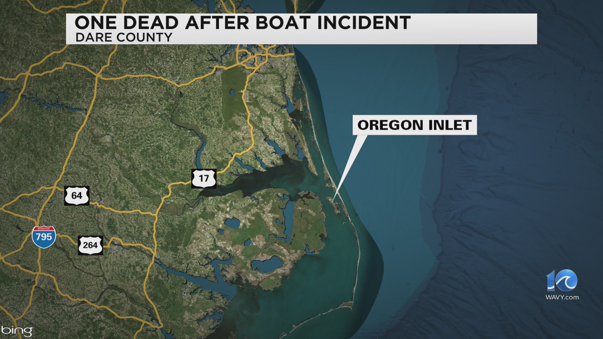 One dead, one injured after boat capsizes in Oregon Inlet