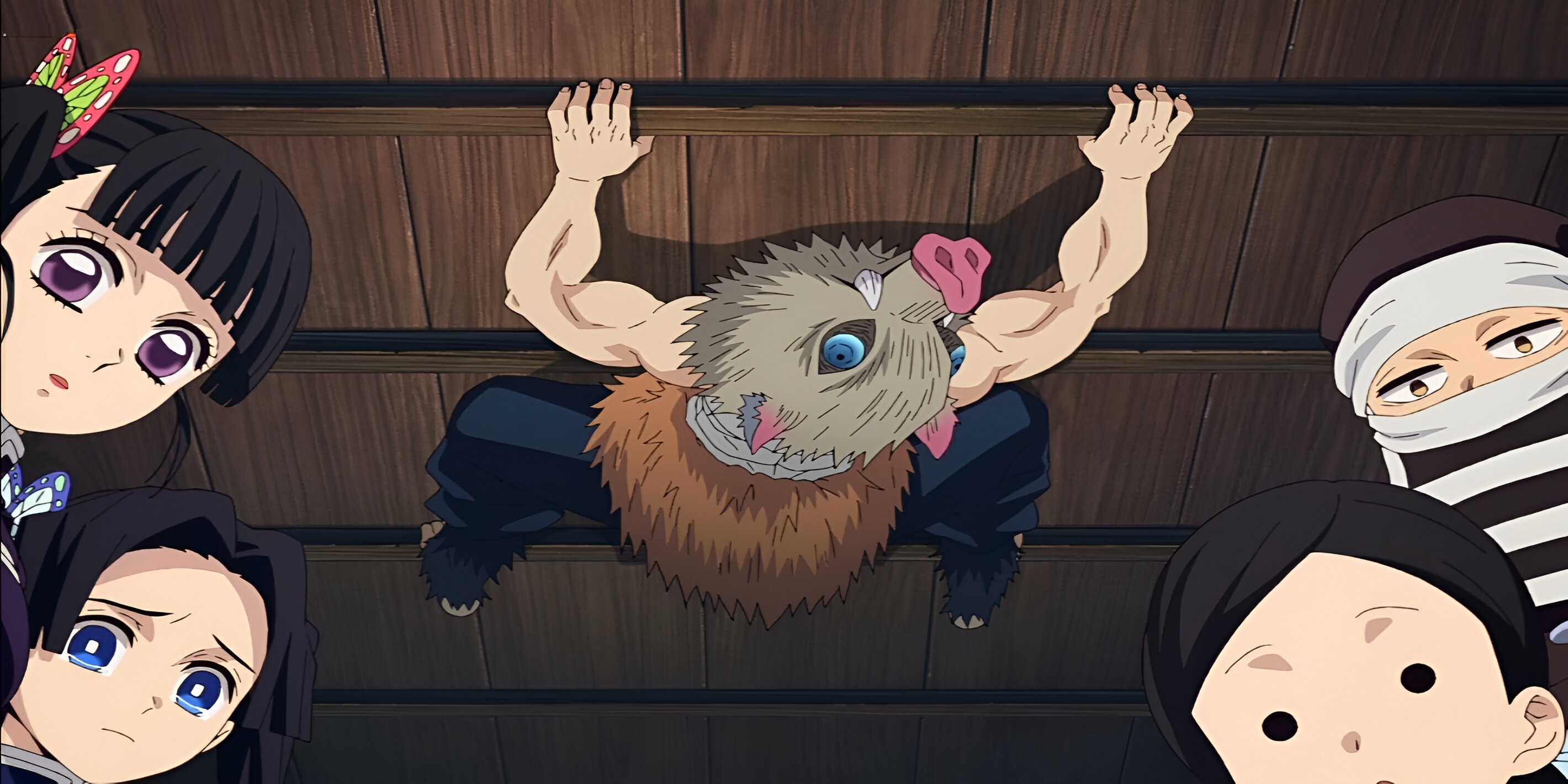 inosuke in the ceiling demon slayer
