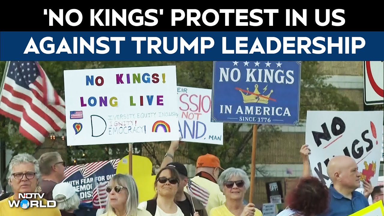 'No Kings' Protests Sweep US Cities, Millions Rally Against Donald Trump