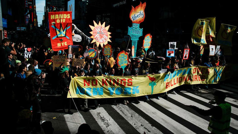 Millions rally against Trump at ‘No Kings’ protests across the US ...