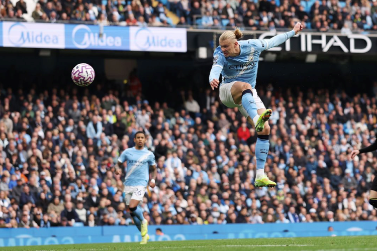 Dominasi City Berlanjut, Haaland Ciptakan Keunggulan Lawan Everton!