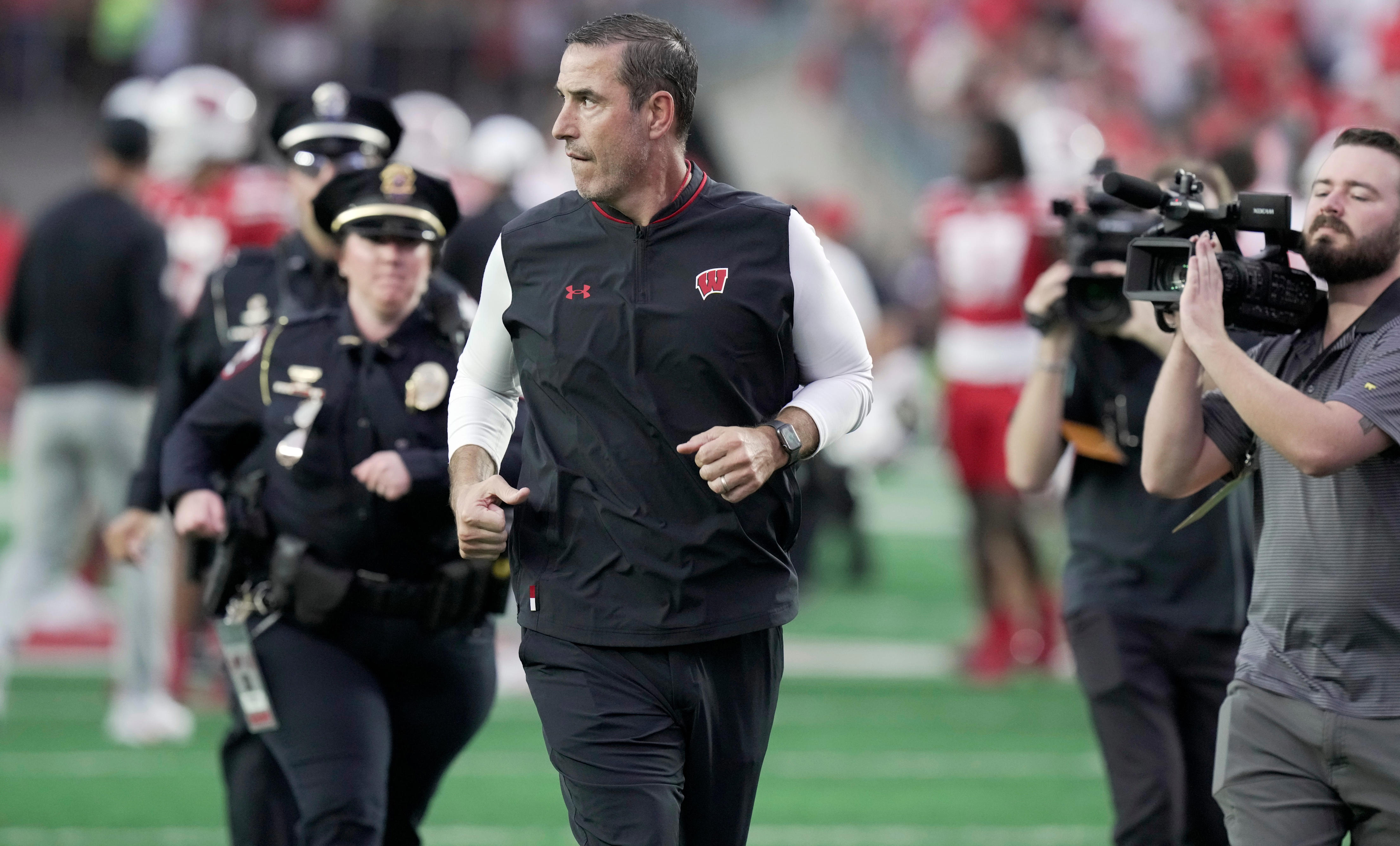 Wisconsin coach Luke Fickell addresses report of NFL scouts shut out ...