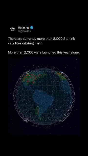 There Are Currently More than 8,000 Starlink Satellites Orbiting Earth