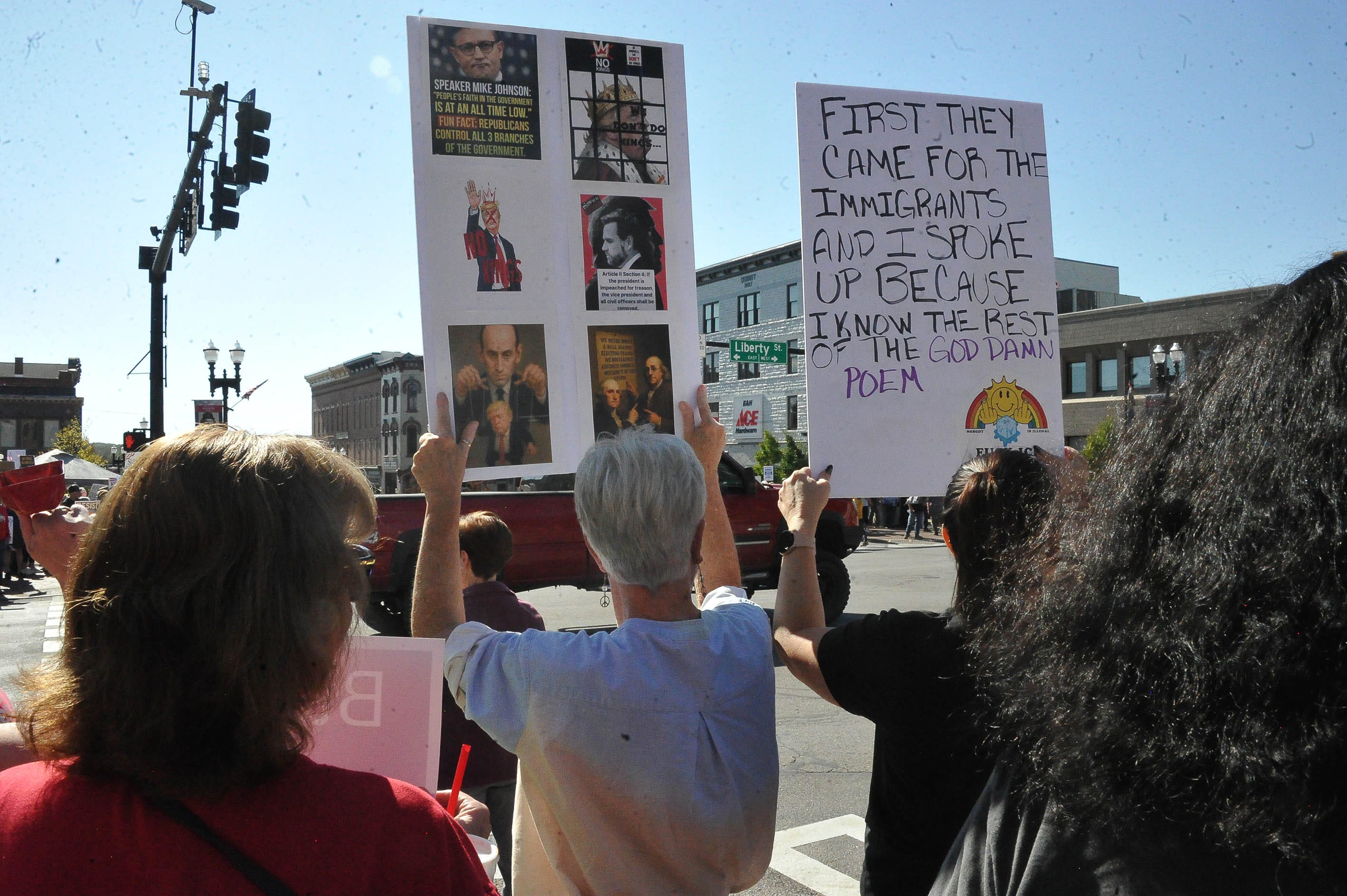 Wooster’s ‘No Kings’ rally draws hundreds to defend democracy with unity