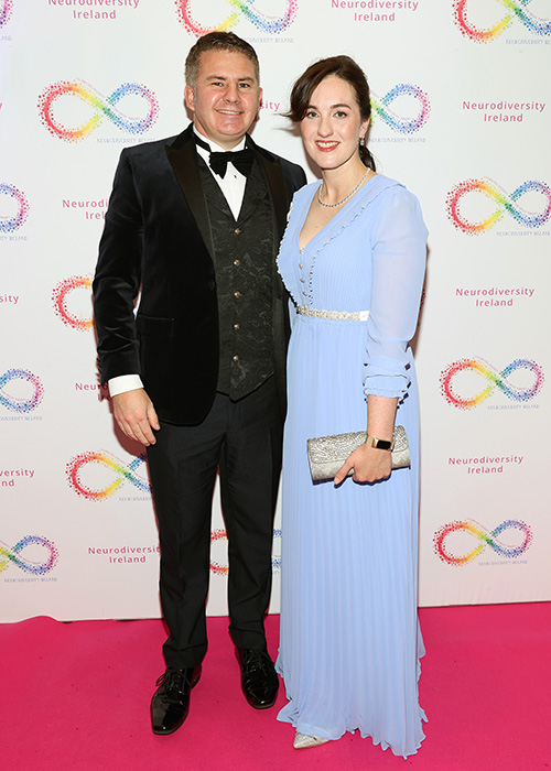 Amy Huberman leads the way in glitzy gown at this year's Infinity Ball