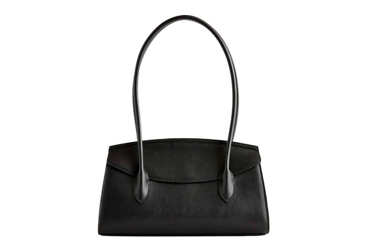 Quince Italian Leather Double Strap Shoulder Bag
