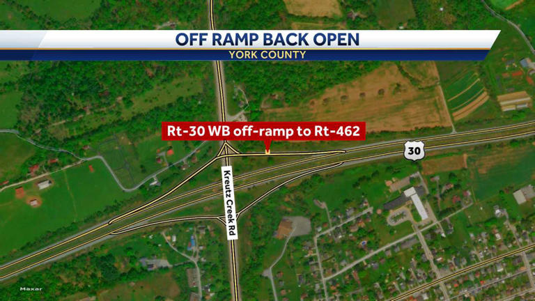Ramp now open to traffic in York County