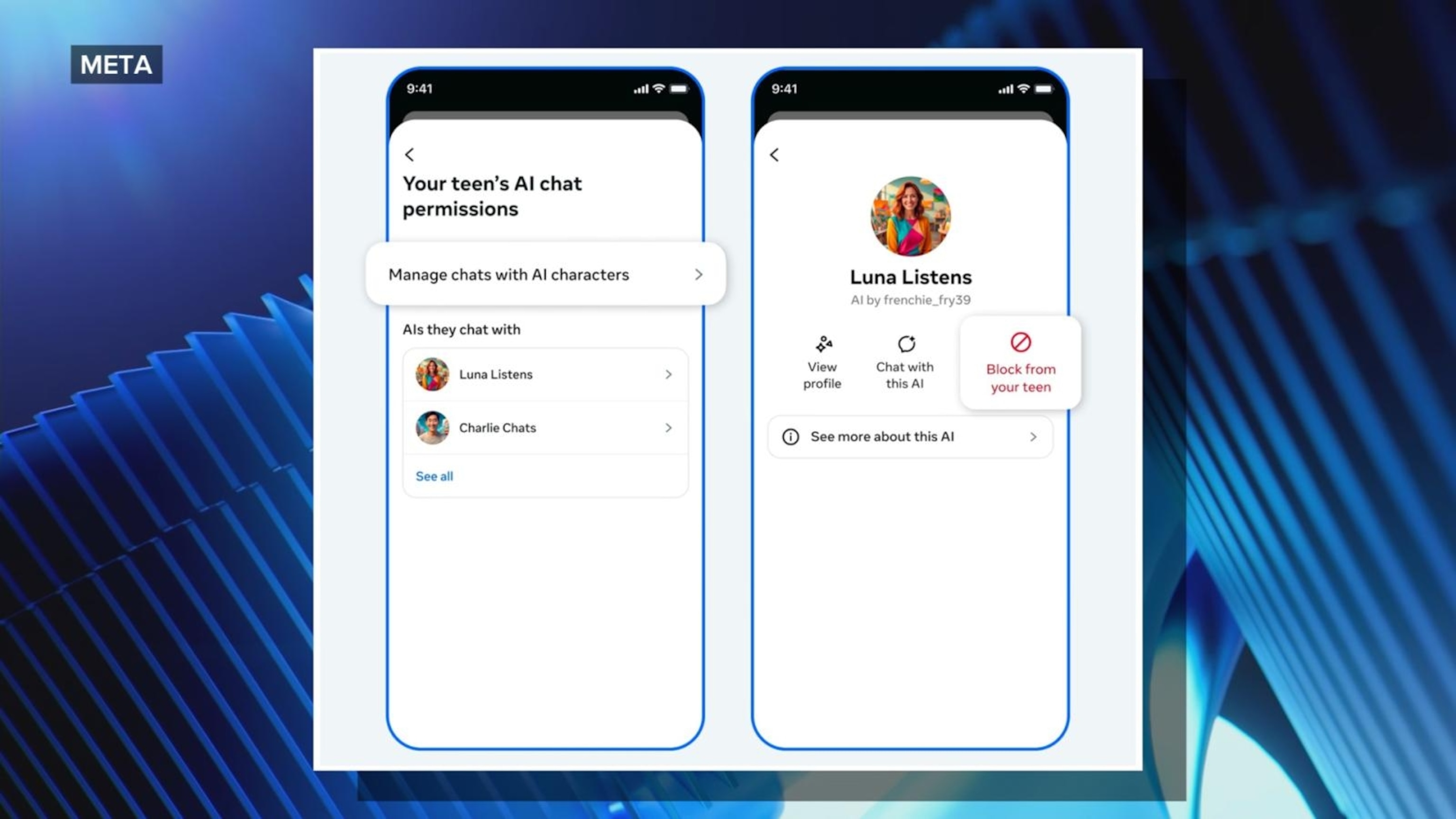 Meta announces new AI parental controls