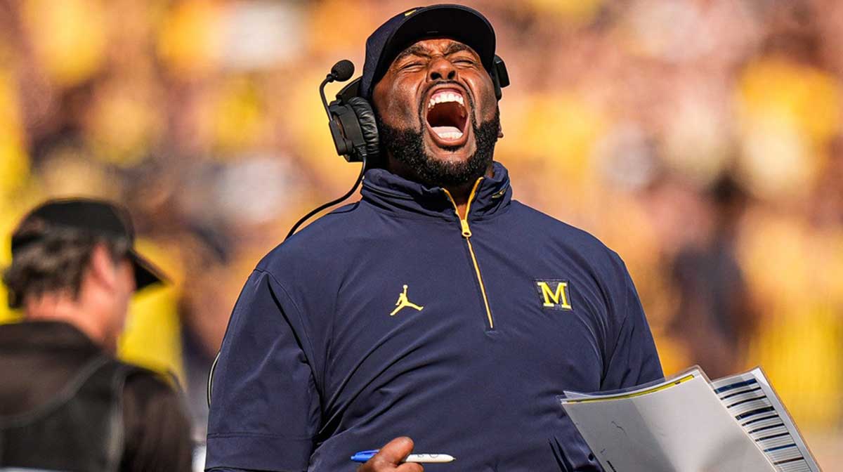 Michigan HC Sherrone Moore’s blunt reaction to game-changing call vs ...