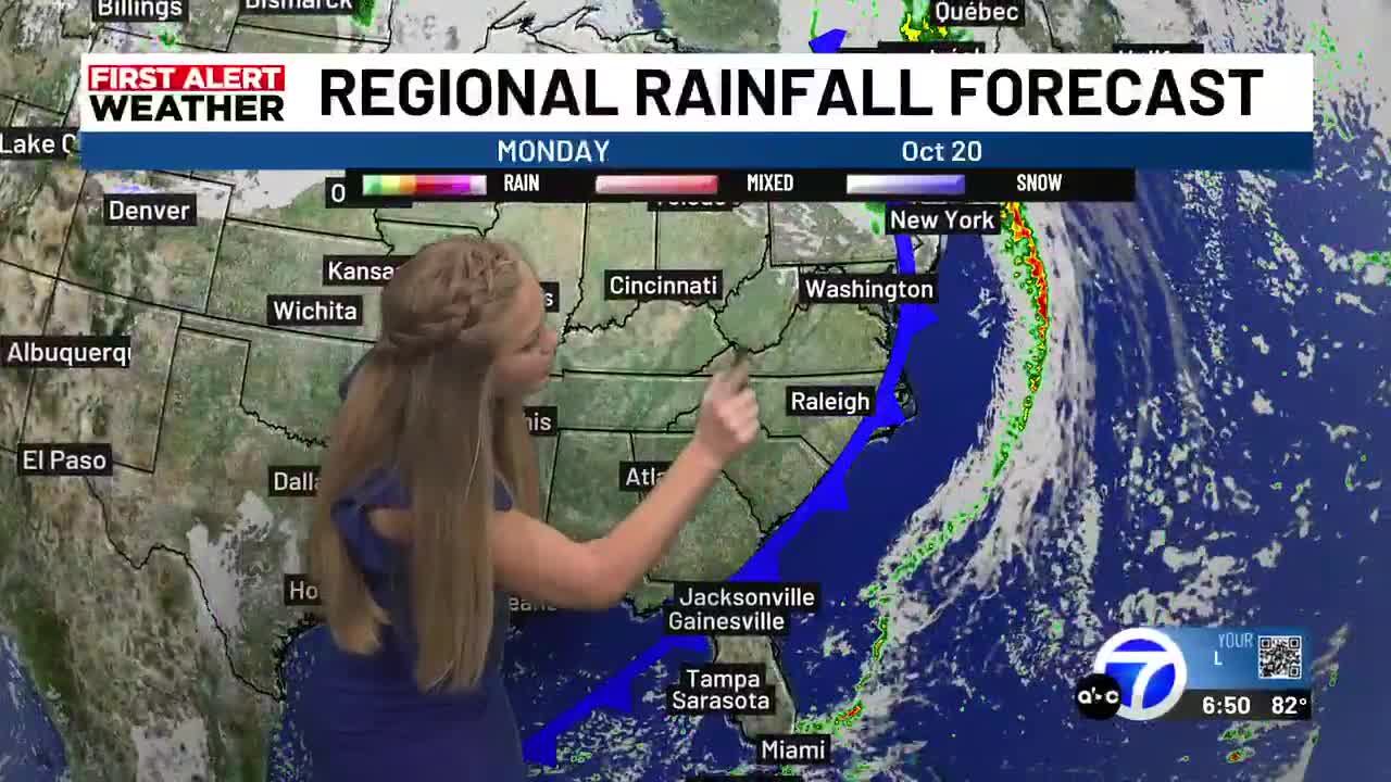 Cold front passes Sunday night into Monday