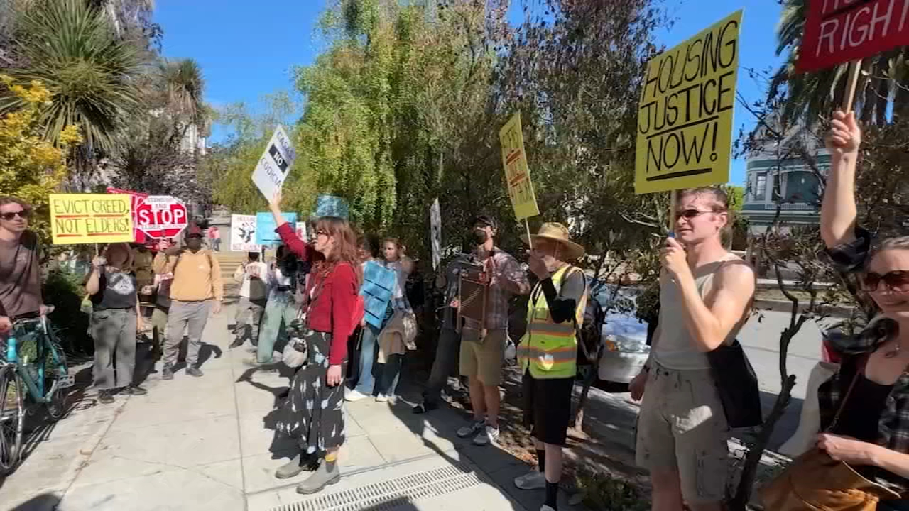 Dozens protest eviction of 3 disabled seniors from apartment in SF ...