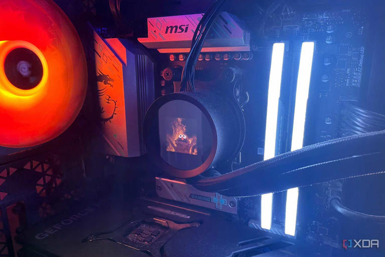 Image of the NZXT Kraken Elite AIO display.