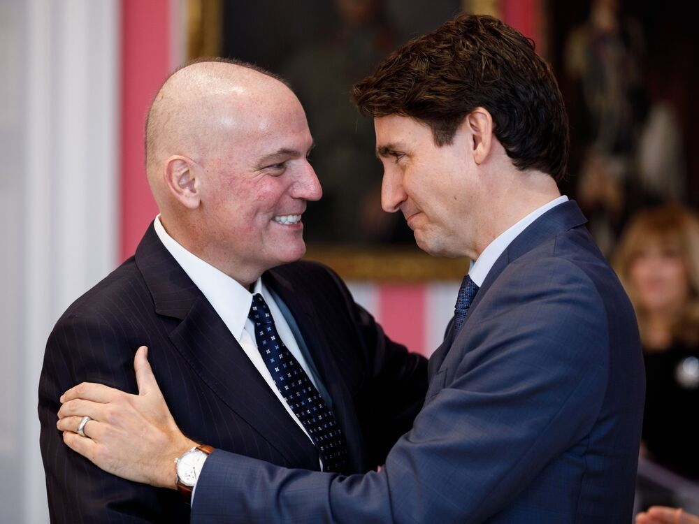  Dominic LeBlanc is pictured alongside Prime Minister Justin Trudeau at a cabinet swearing-in ceremony at Rideau Hall in November.