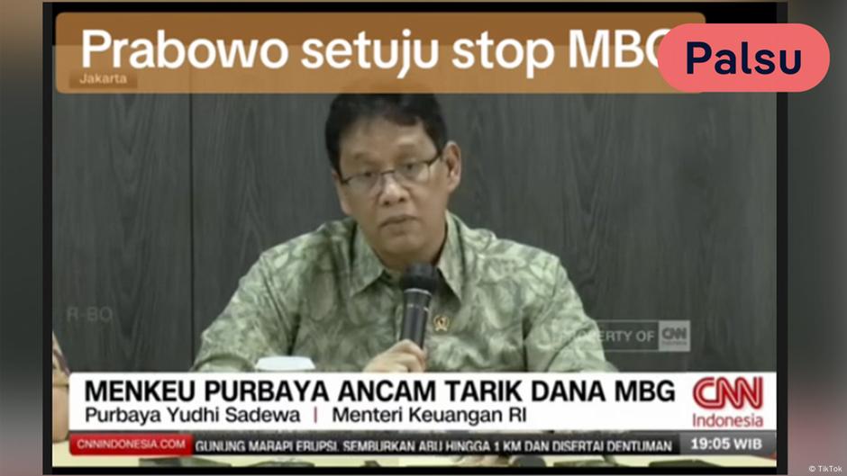 Cek Fakta: Presiden Prabowo Setuju Hentikan MBG?