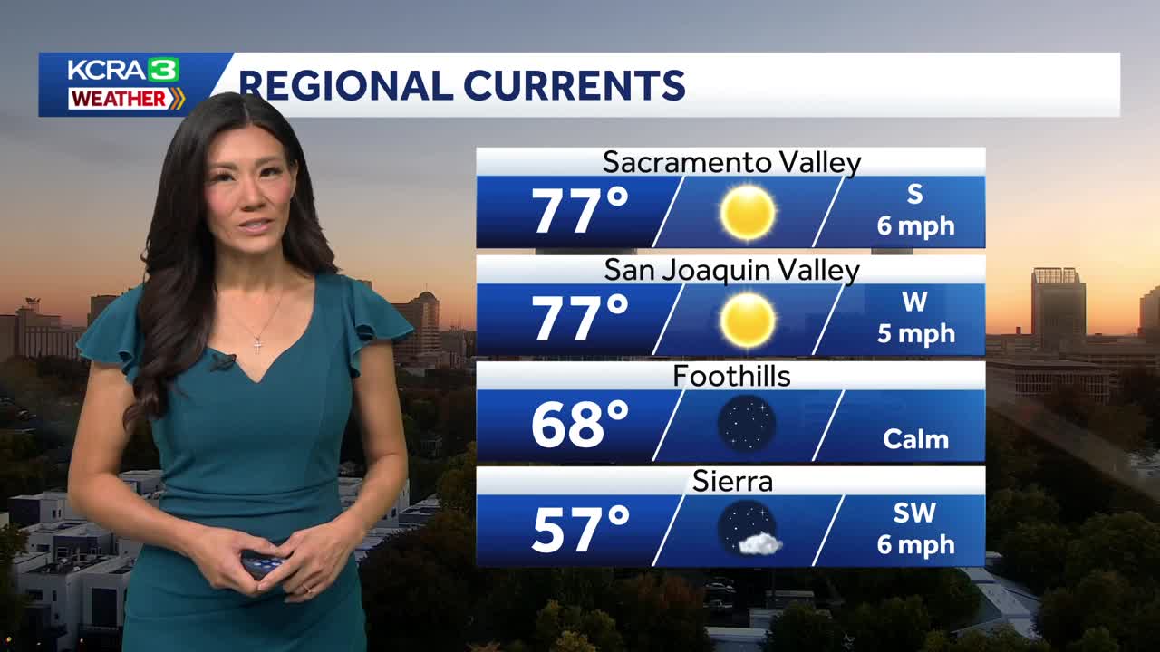 Northern California forecast: Warm and pleasant start to the work week