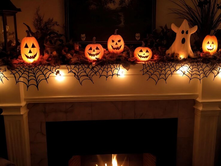 Runder Wandspiegel Mit Blumen-Print 50 Cm - Elegante Deko Für Wohnzimmer & Bad