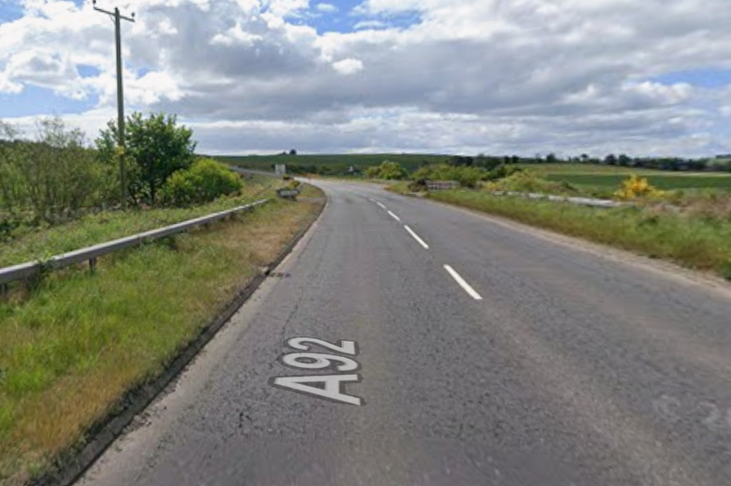 Man dead after two car crash on A92