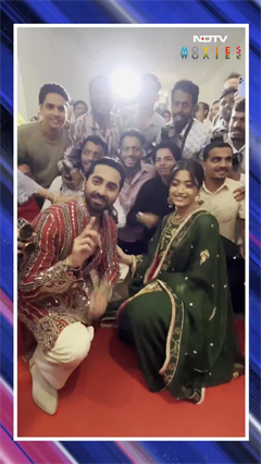Rashmika Mandanna & Ayushmann Khurrana Click Selfies With Paparazzi At ...