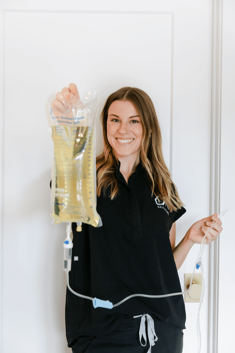 Give yourself a boost with an IV infusion of immune-boosting nutrients. It’s packed with vitamins and minerals designed to support recovery, energy, and overall wellness. Image: Ona Skincare