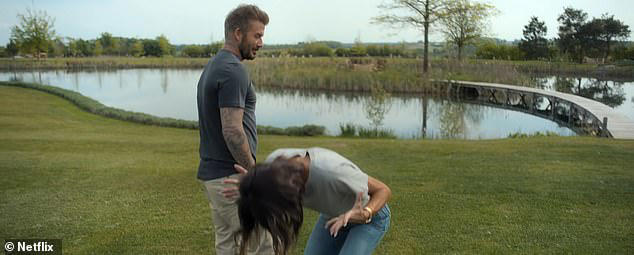 But it inadvertently provides one of its most notable revelations as the couple admire their distinctive kidney-shaped lake