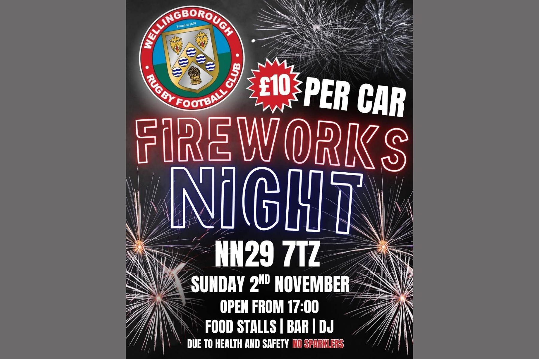 Wellingborough Rugby Club to host 'spark-tacular' fireworks night