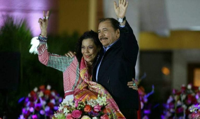 Daniel Ortega y Rosario Murillo. Desacreditados. Foto: Facebook Asamblea Nacional Nicaragua.