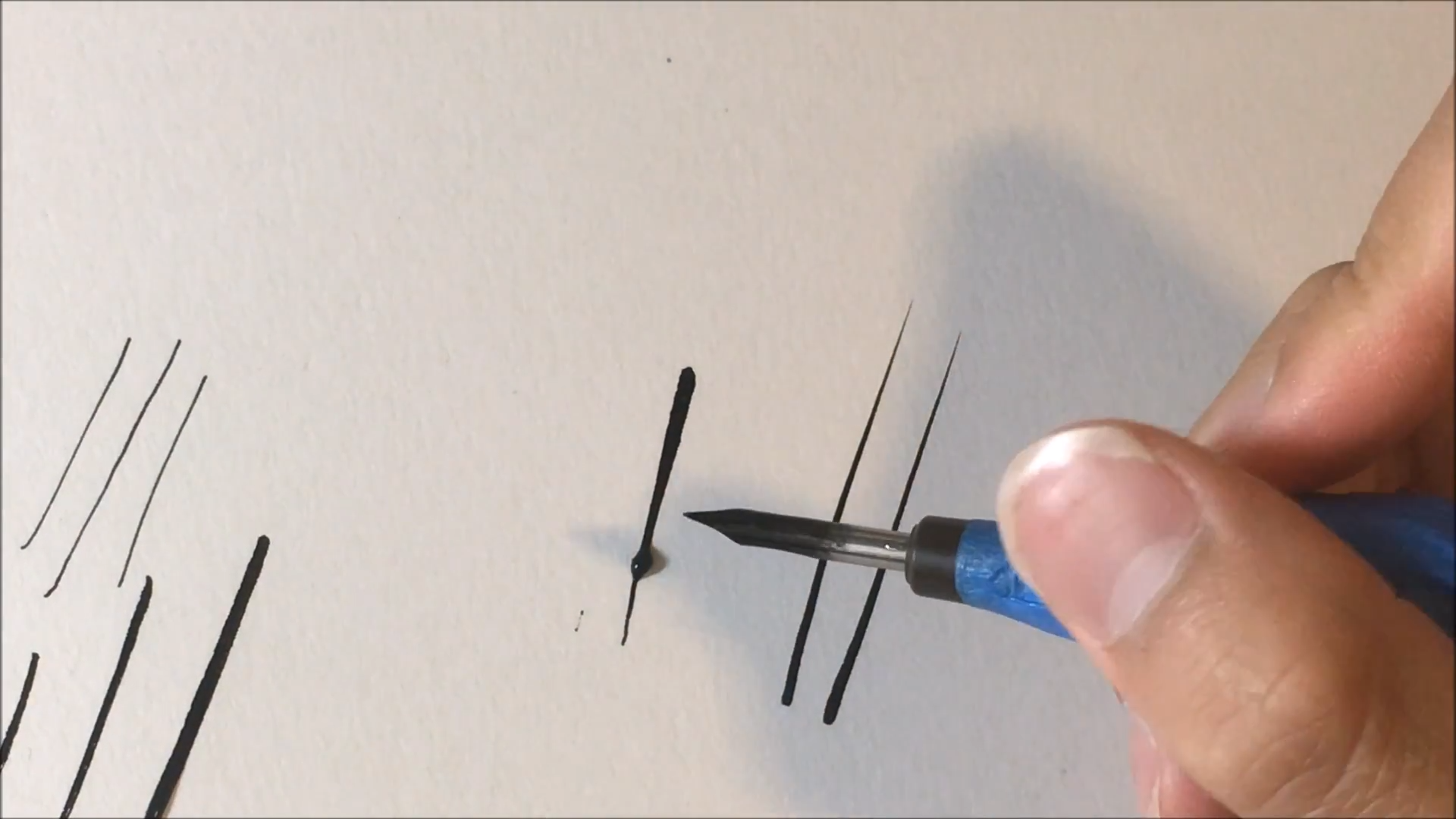 How to ink using a dip pen
