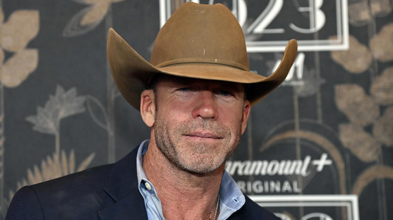 Taylor Sheridan attends the "1923" Las Vegas premiere