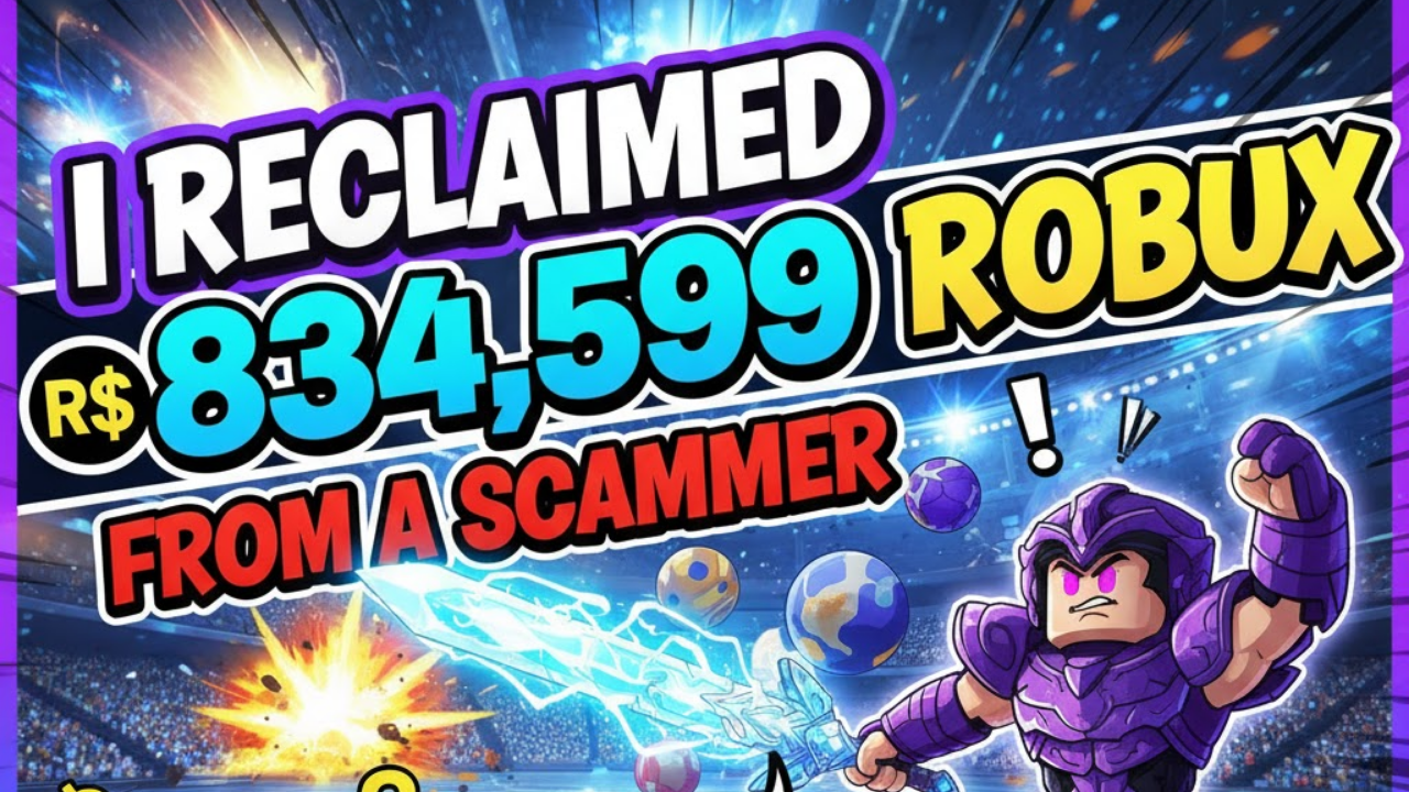 I Reclaimed 834,599 Robux from a Scammer in Blade Ball Trading