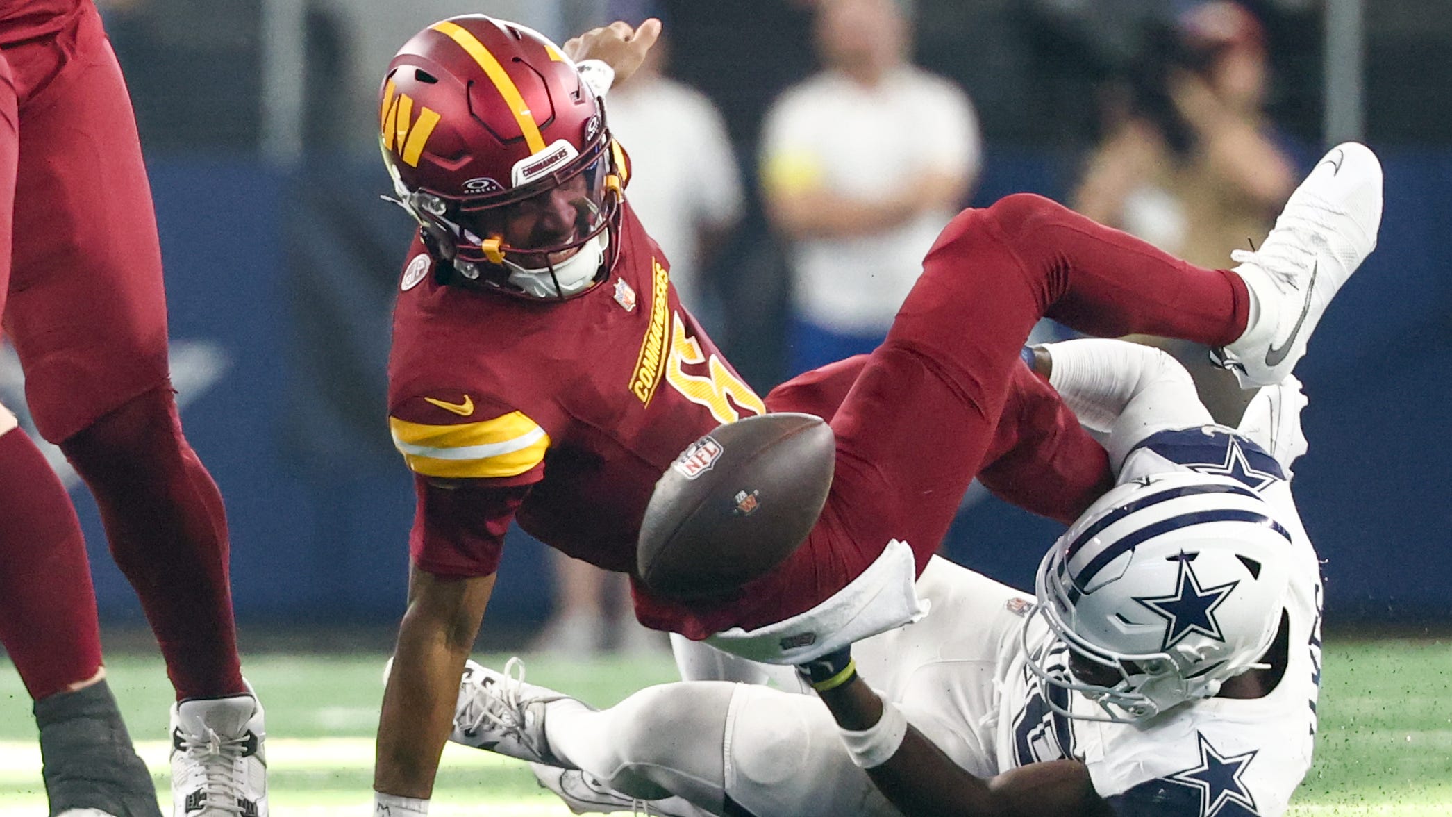 What’s next for the Commanders after Jayden Daniels’ hamstring injury ...