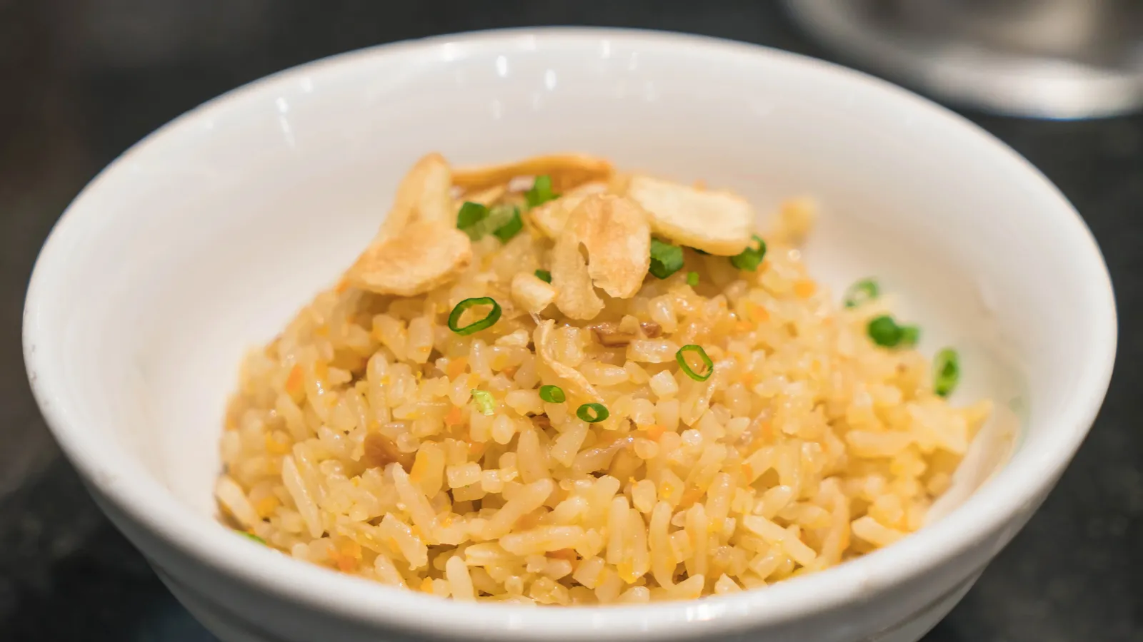 Garlic fried rice with mushroom gravy is the ultimate comfort dish