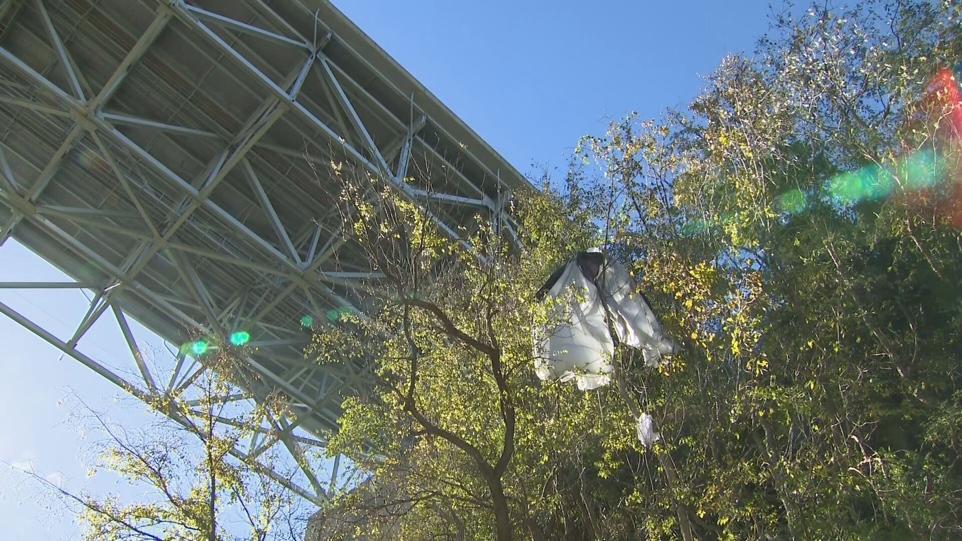 Police name pair cited after parachuting from Clays Ferry Bridge