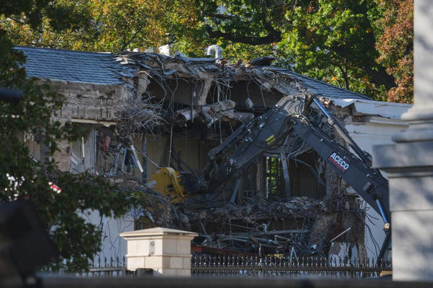 Trump Starts Tearing Down Part Of White House To Make Way For New Ballroom
