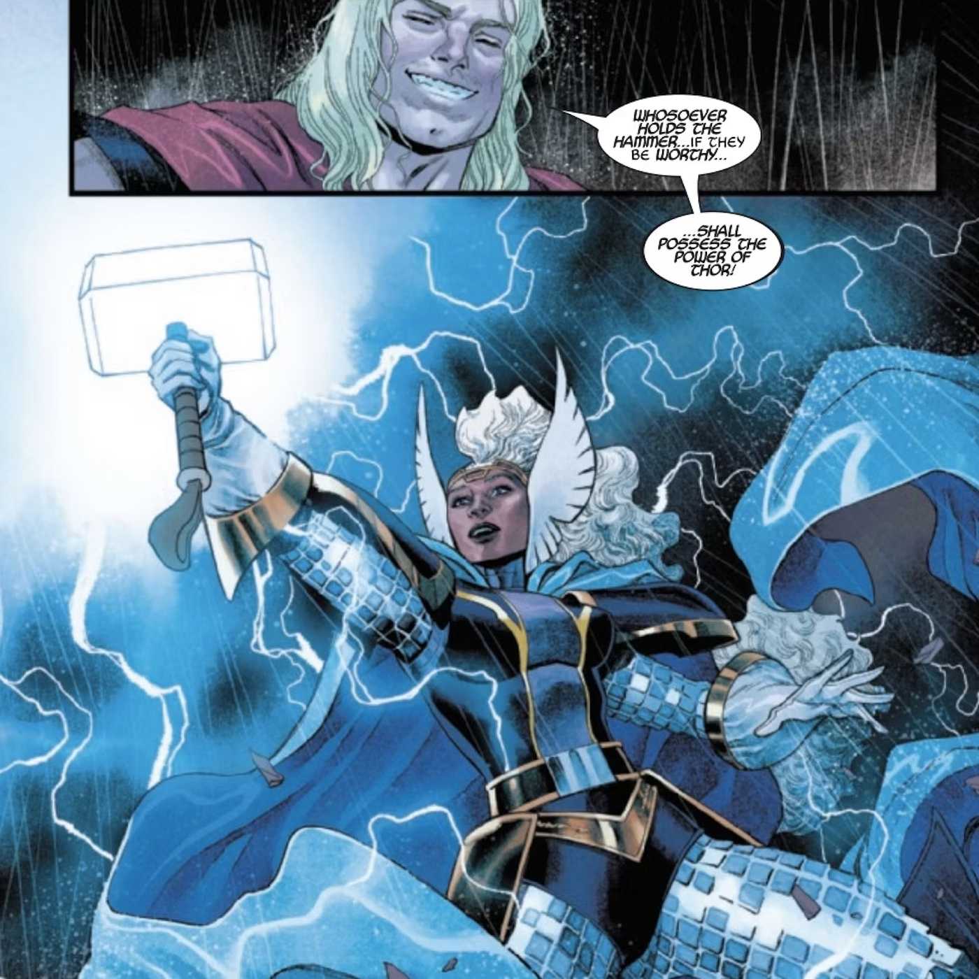 Storm Wields Mjolnir in Immortal Thor