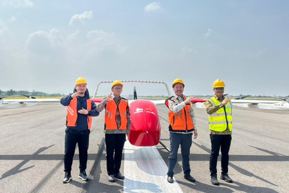 Drone Kargo 150 Kg Uji Coba Pertama di Bandara Kertajati