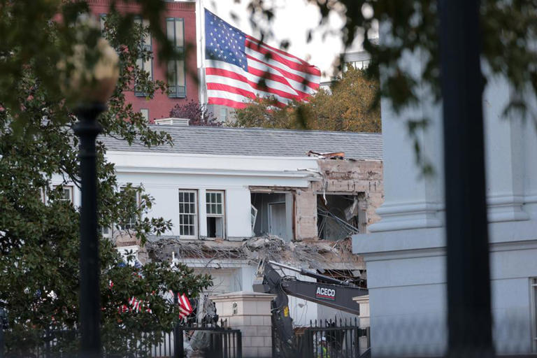 White House East Wing Demolition Nearly Complete For Trump’s Ballroom ...