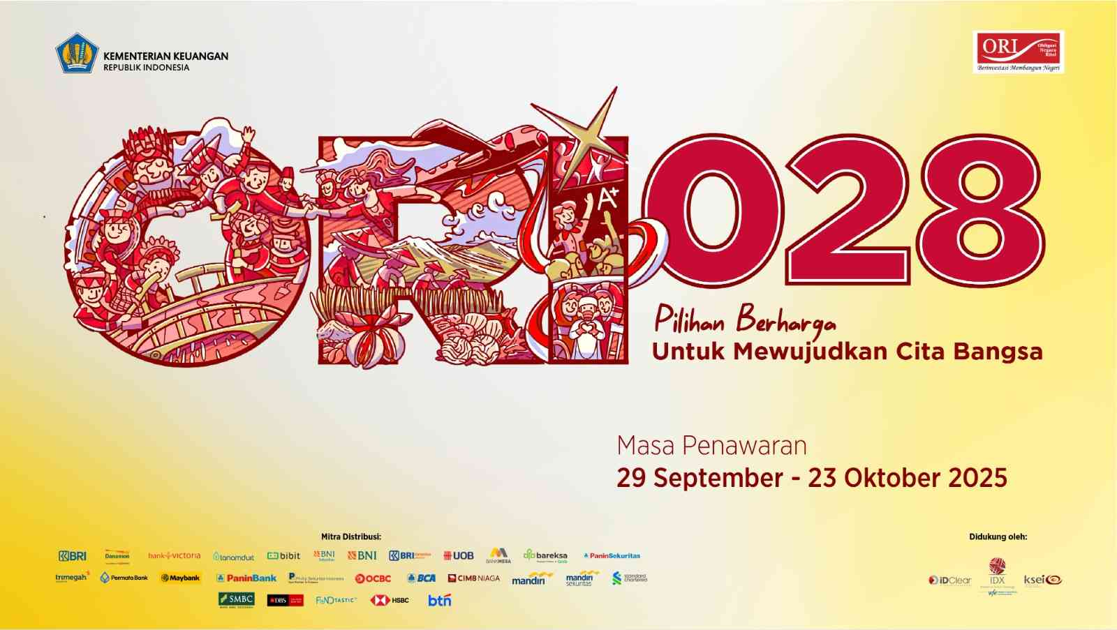 ORI028 Tembus Rp11,92 Triliun, Sisa Kuota dan Waktu Tersedia