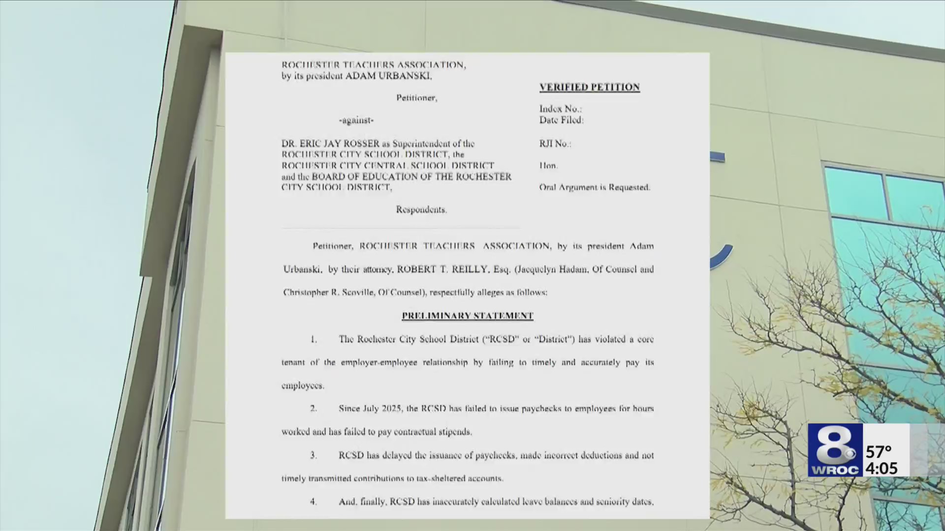 Lawsuit filed against RCSD over payroll issues