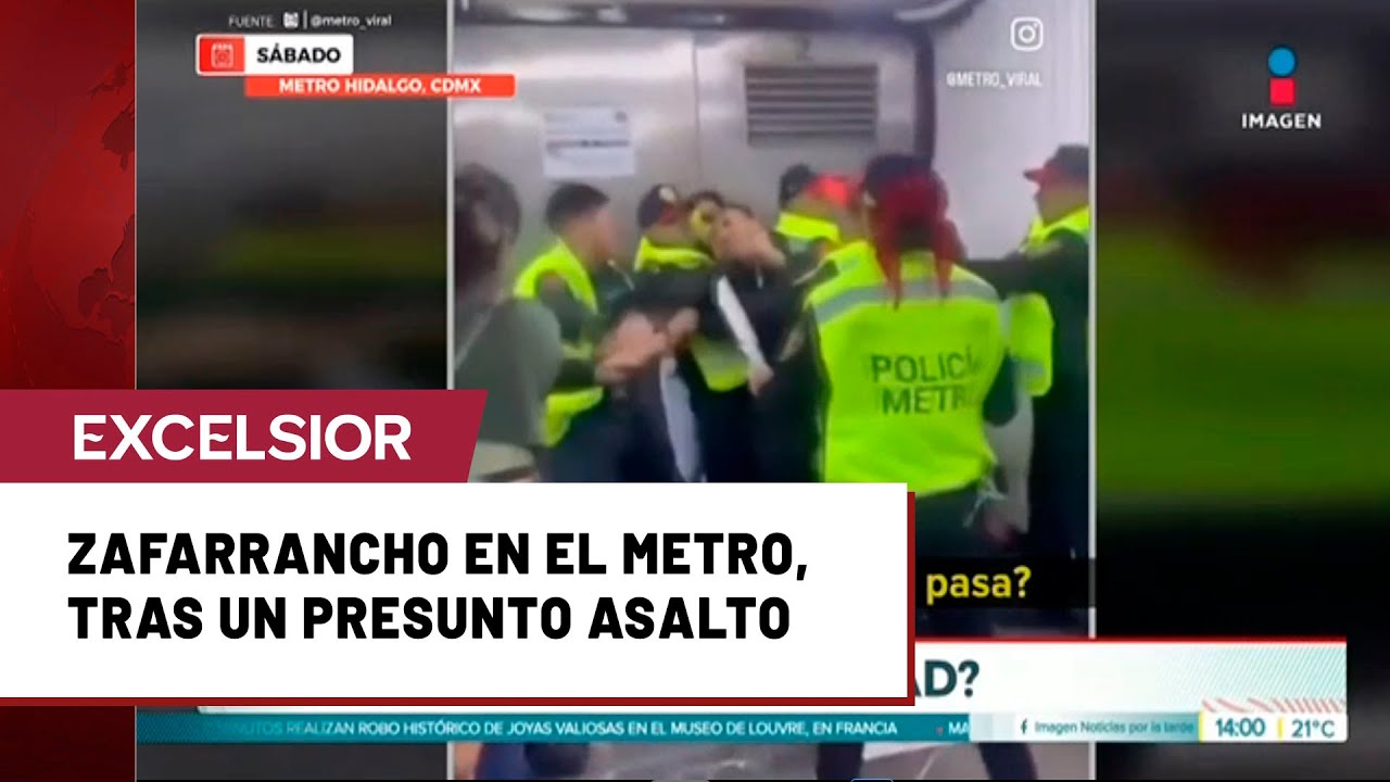 Enfrentamiento en el Metro CDMX tras intento de asalto