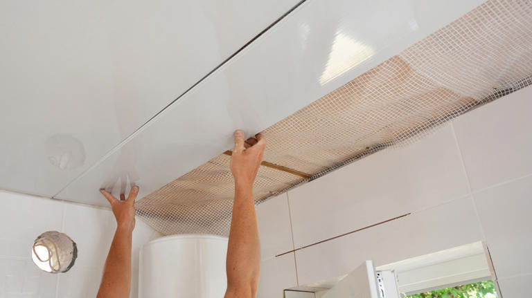 Ditch That Dated Popcorn Ceiling: 10 DIY Tile Ideas That Instantly ...