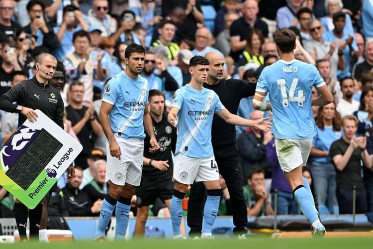 Nico Gonzalez Akui Masih Belum Bisa Gantikan Rodri di Lini Tengah Manchester City