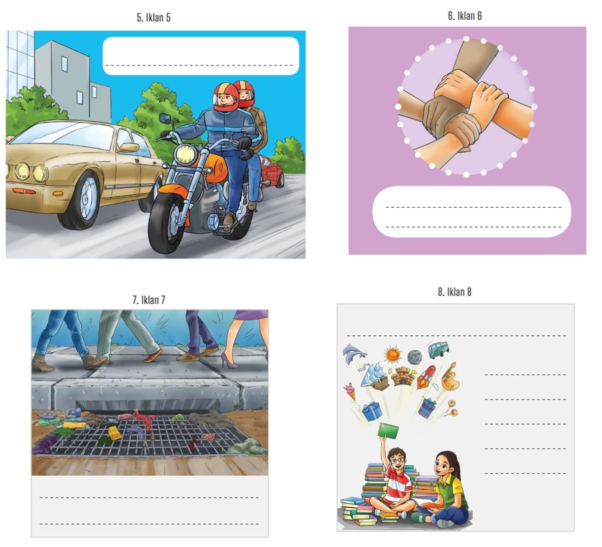 Lengkapi Iklan dengan Kalimat Imperatif, Buku Bahasa Indonesia Kelas 8 Halaman 69-74