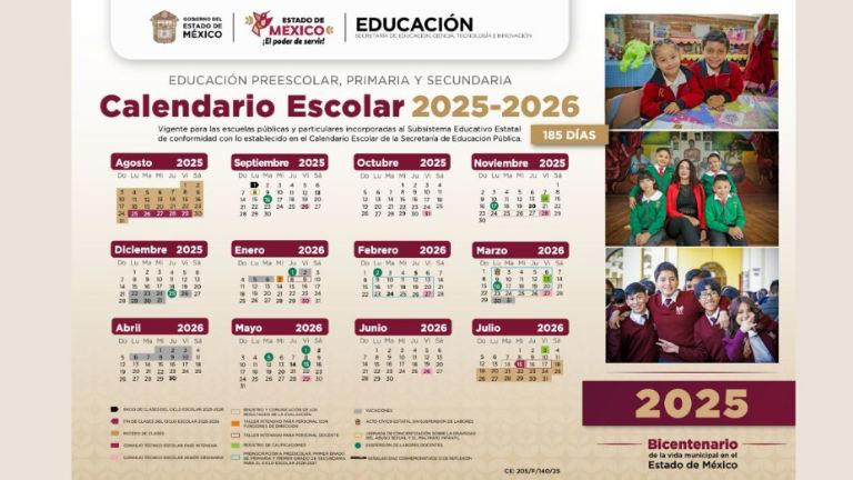 Calendario oficial de la SEP.