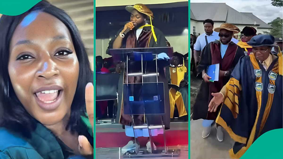 Nigerian lady’s reaction melts hearts as Davido speaks at Clifford ...