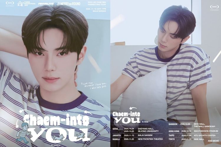 Lee Chae Min Siap Gelar Tur Fan Meeting Asia "Chaem-into You", Jakarta Jadi Tujuan Utama