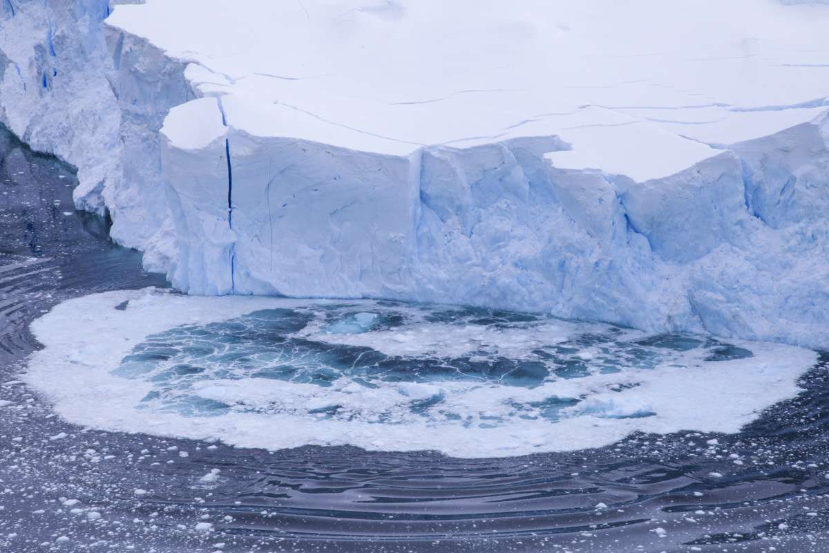 Melting ice shelf in Antarctica (Representative Image Source: Getty Images | Simonkr)